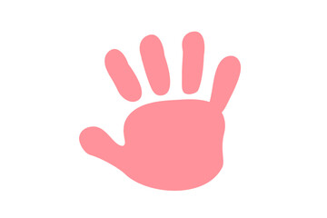 赤ちゃんの可愛い手形のイラスト