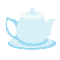 Light blue ornamental lantern with vertical lines and pointed top. Ideal for Islamic, decorative, or festive-themed illustrations.