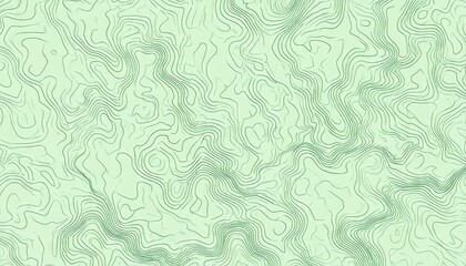 Seamless Sage Green Topographic Lines Texture