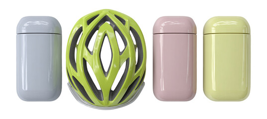 Stylish Bicycle Helmet with Colorful Protective Cases for Safety