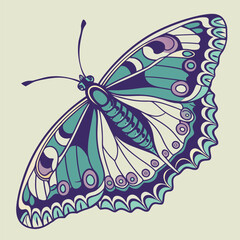 Abstract Butterfly Wing Scale Pattern