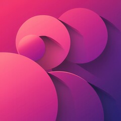 Abstract gradient circles design vibrant pink to purple color palette modern geometric shapes artistic digital background