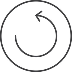 Minimalist Restorative Vector Outline Icon