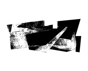 Vector Abstract geometric shapes create a dynamic distressed .