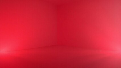 Obraz premium Vibrant red gradient background with soft light effects