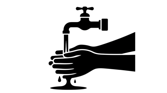 Hands washing under running water from faucet promoting hygiene and health safety, essential for global wellness initiatives and awareness campaigns