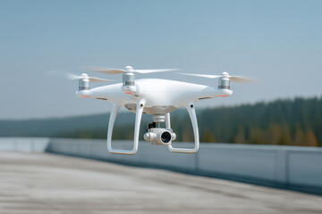 drone performs thermal inspection of house rooftop detecting heat leaks and assessing solar panels