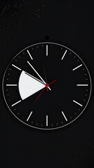 Minimalist clock face