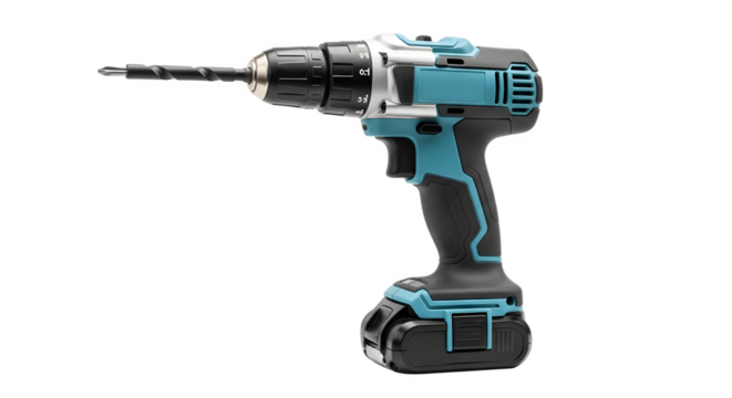 Cordless Drill Power Tool Close Up.