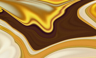 Gold and Brown Abstract Fluid Marble Noise Background
