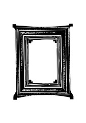 Vector Nested square frames create a layered geometric .