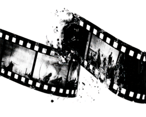 Black And White Filmstrip Close Up