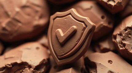 Chocolate Shield Symbol.