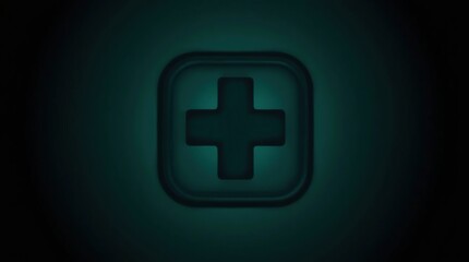 Obraz premium Medical Icon Dark Teal.