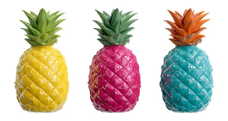 Colorful Ceramic Pineapple Decor for Modern Home and Tropical Theme