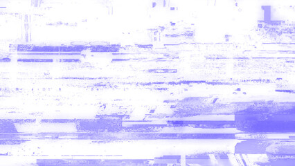Obraz premium Retro VHS Glitch Banner with Color Pixel Distortion on Transparency. Techno glitch style backdrop. Glitched banner with TV noise, poster design template in futurism style. Data noise texture