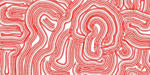 seamless pattern with red hearts