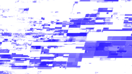 Retro VHS Glitch Banner with Color Pixel Distortion on Transparency. Techno glitch style backdrop. Glitched banner with TV noise, poster design template in futurism style. Data noise texture