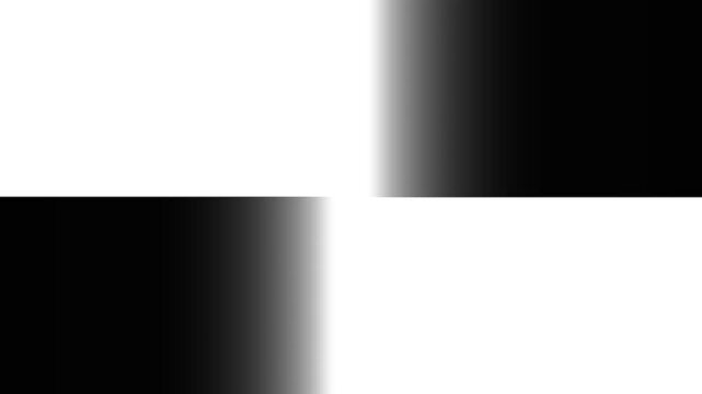 Video transition animation fade in and fade out black and white