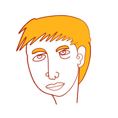 man with yellow hair