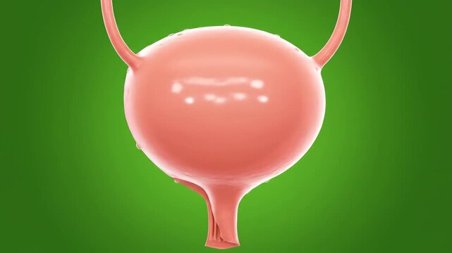 Medical Illustration of a Human Bladder