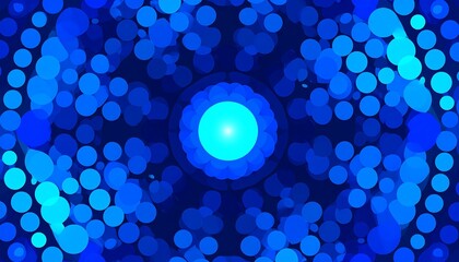 Abstract blue circular pattern