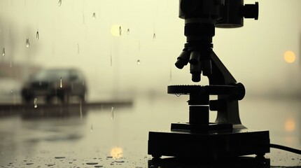 Microscope Rain Drizzle.