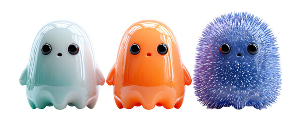 Cute and Colorful Fantasy Creatures in Playful Design