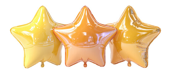 Colorful Star-Shaped Balloons for Celebration and Party Decoration