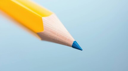 Yellow Pencil Tip Closeup.