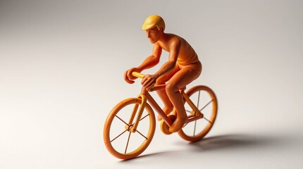 Miniature Cyclist Figure.
