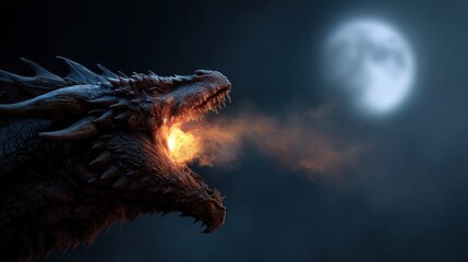 Dragon fire moon