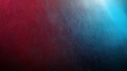 Abstract textured background with a gradient of red and blue light, creating a dramatic and dynamic effect, perfect for design