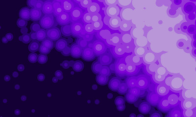 Gradient purple bubbles. Abstract background