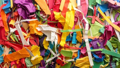 Fototapeta premium Colorful paper scraps