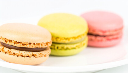 Colorful French Macarons: A Delicious Dessert and Sweet Treat