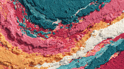 Teal orange pink red grainy texture background, abstract noise backdrop retro poster music party banner record cover design