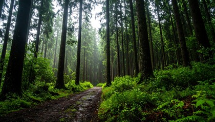 Misty forest path (1)
