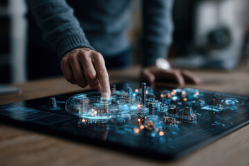 Innovation and digital transformation in business models through interactive technology urban office environment visual content