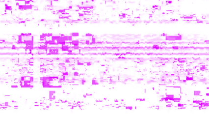 Techno Glitch Poster Template with Horizontal Distortion and Neon Elements. Techno glitch style backdrop. Glitched banner with TV noise, Glitch camera effect. TV scan line monitor. Data noise texture.