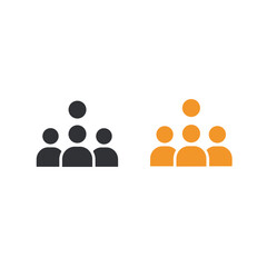 People group teamwork icon vector isolated design