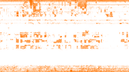 Techno Glitch Poster Template with Horizontal Distortion and Neon Elements. Techno glitch style backdrop. Glitched banner with TV noise, Glitch camera effect. TV scan line monitor. Data noise texture.