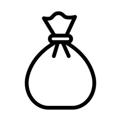 Garbage Bag Line Icon of Waste Collection Icon Set