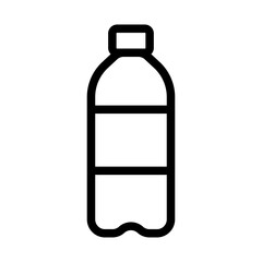 Plastic Bottle Line Icon of Waste Collection Icon Set