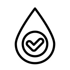 Safe Water Line Icon of Water Treatment Icon Set