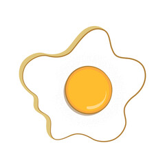 Make a Professional Fried Sunny Side Up Vector
