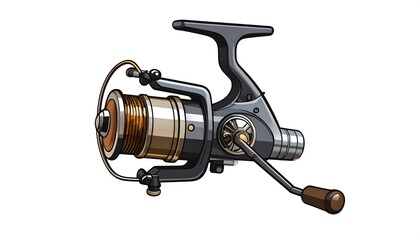 Fishing reel illustration