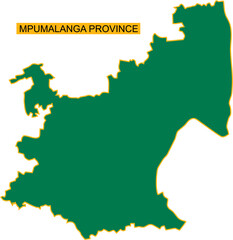 Mpumalanga Province map of South Africa