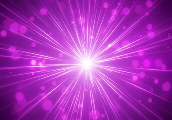 Radiant light bursts in vibrant purple hues, dreamy space effect
