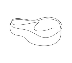 Continuous Line Art of a Washbasin